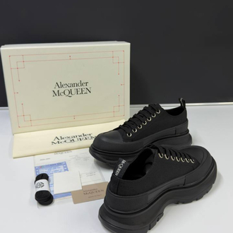 Alexander McQueen Tread Slick Low Lace Up Black Unisex (Premium)