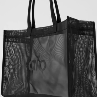Alo Yoga Çanta File Siyah Sheer Tote Bag Black (Premium)