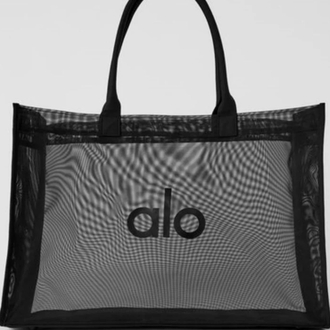 Alo Yoga Çanta File Siyah Sheer Tote Bag Black (Premium)