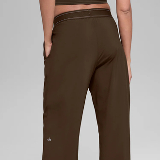 Alo Yoga Suit Up Trouser Kahverengi Pantolon (Regular)
