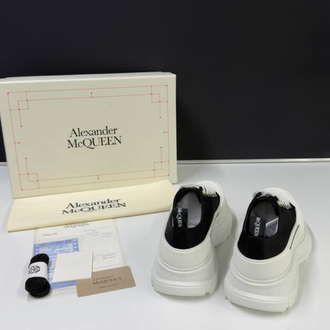 Alexander McQueen Tread Slick Low Lace Up Black White Unisex (Premium)