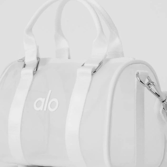Alo Yoga Çanta Beyaz Big Sheer Duffle Bag White (Premium)