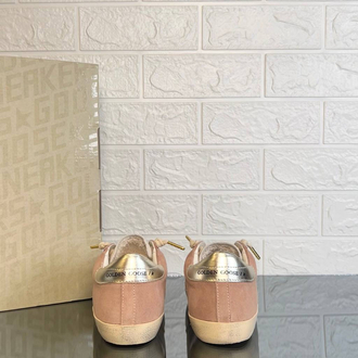 Golden Goose Kadın Super Star Krem Pembe Sneaker (İthal)