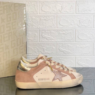 Golden Goose Kadın Super Star Krem Pembe Sneaker (İthal)