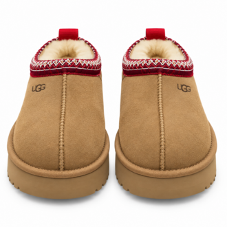 UGG Tasman Platform Chestnut Red | Kadın Terlik