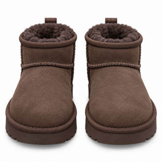 UGG Classic Ultra Mini Dark Brown | Kadın Bot