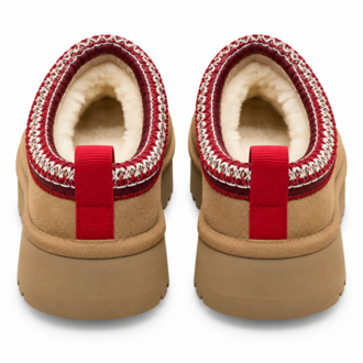 UGG Tasman Platform Chestnut Red | Kadın Terlik