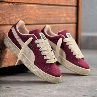  Puma Bordo-Bej Süet Spor Ayakkabı 36-40