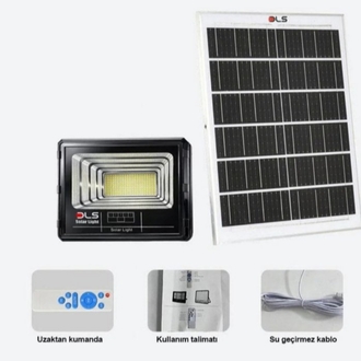 ☀300W Güneş enerjili led projektör
