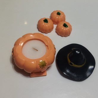 El Yapımı Cadı Şapkalı Kabak Mum – Halloween Özel 