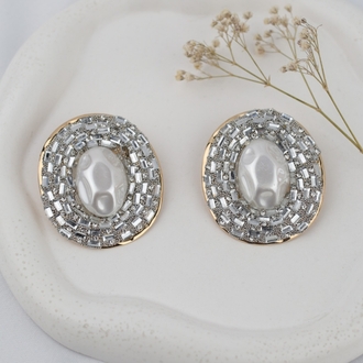 Vintage Silver İri Küpe