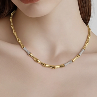 Bamboo Luxe Gold Kolye