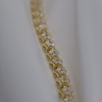 Gold Zirkon Taş Bileklik