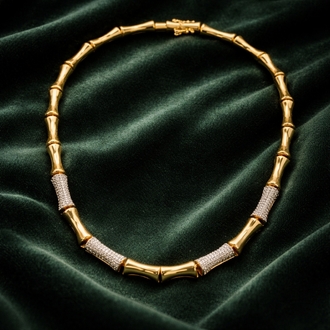 Bamboo Luxe Gold Kolye