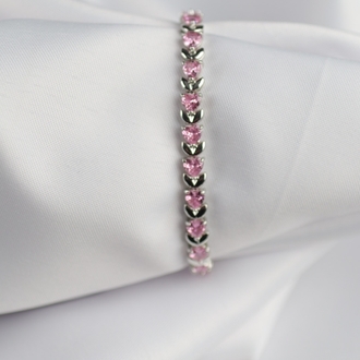Pembe Taş Silver Bileklik