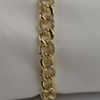 Işıltılı 14k Gold Zincir Bileklik