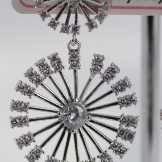 Işıltı Çemberi Silver Küpe