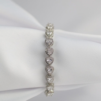 Zirkon Taşlı Silver Bileklik