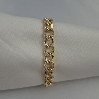 Işıltılı 14k Gold Zincir Bileklik
