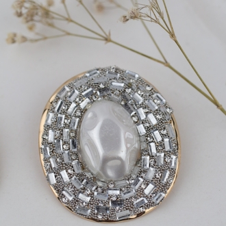 Vintage Silver İri Küpe