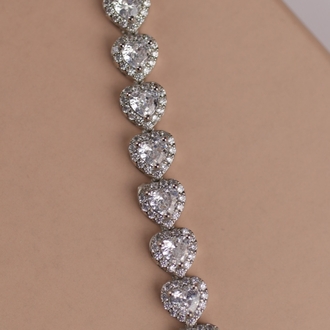 Zirkon Taşlı Silver Bileklik