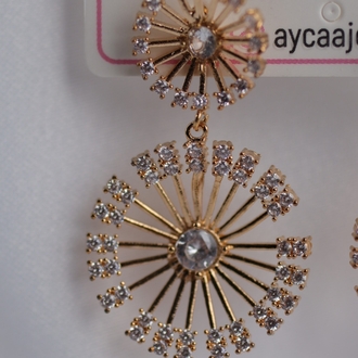 Işıltı Çemberi Rose Gold Küpe 