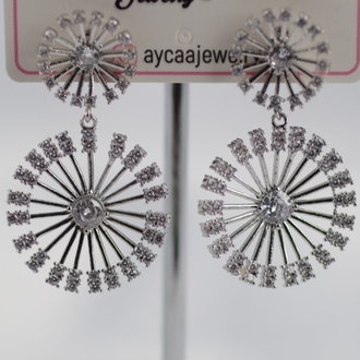 Işıltı Çemberi Silver Küpe