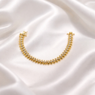 14k Gold kaplama Shield Bileklik