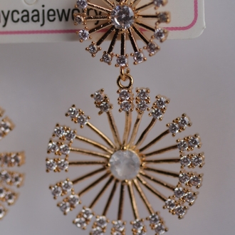 Işıltı Çemberi Rose Gold Küpe 