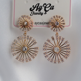 Işıltı Çemberi Rose Gold Küpe 