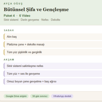 PAKET 4: Sinir Sistemi & Derin Gevşeme Paketi (6 Video)