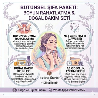 KAYIT: Bütünsel Şifa Paketi: Boyun Rahatlatma Yoga & Doğal Bakım Seti