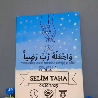 Yenidoğan İlk Künye Prens Bebek Tablosu 