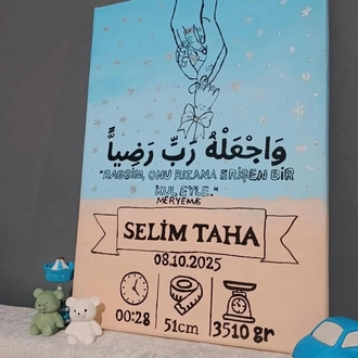 Yenidoğan İlk Künye Prens Bebek Tablosu 