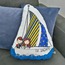 Yelkenli Temalı Yastık (55 cm)