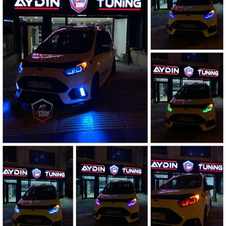 FORD COURİER / 4LÜ L TİP ANGEL SETİ 64 RENK TELEFON KONTROLLÜ