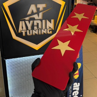 3D JELATİN KORUMALI PLEKSİ DEKOR PLAKA CUMHURBAŞKANLIĞI MODEL