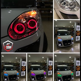 FİAT DOBLO D3/ 4LÜ O TİP ANGEL SETİ 64 RENK TELEFON KONTROLLÜ