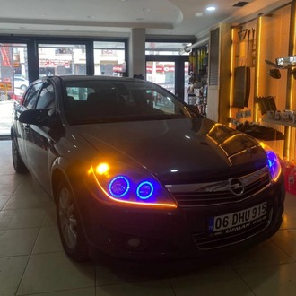 OPEL ASTRA H / 4LÜ O TİP ANGEL SETİ 64 RENK TELEFON KONTROLLÜ