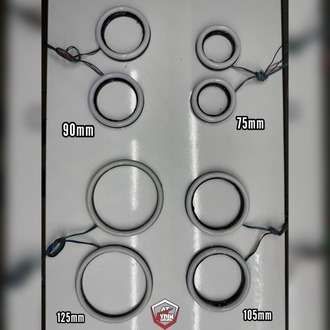 HER ARACA UYUMLU FAR İÇİ O TİP ANGEL 64 RENK TELEFON KONTROLLÜ 105MM