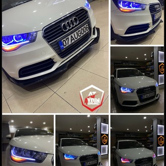 AUDI A1 / 4LÜ L TİP ANGEL SETİ 64 RENK TELEFON KONTROLLÜ