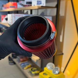 HER ARACA UYUMLU AÇIK HAVA FİLTRESİ KIRMIZI 8.5MM