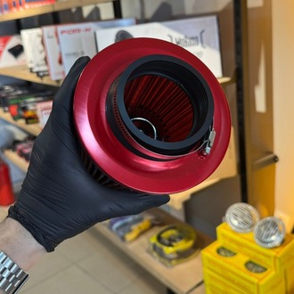 HER ARACA UYUMLU AÇIK HAVA FİLTRESİ KIRMIZI 9MM