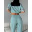 VS Kısa Kol Önden Düğmeli Pijama Takımı 