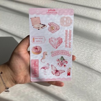 Pink Sticker Seti