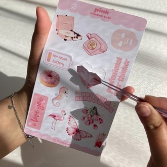 Pink Sticker Seti