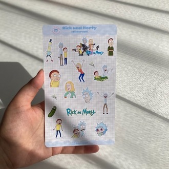 Rick and Morty Sticker Seti