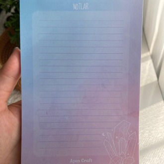 A6 Kristal Notepad