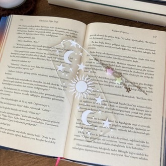 Galaksi Akrilik Kitap Ayracı