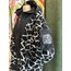 Zebra desenli peluş tasarım mont